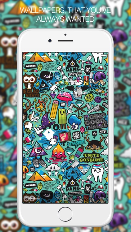 Download Doodle Cube Colorful 4k Phone Wallpaper | Wallpapers.com