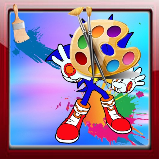 Coloring For Kids Game Sonic Hedgehog Version Icon