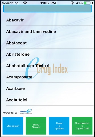 E-Drug Index screenshot 3