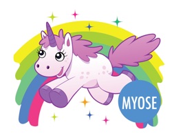 Funny Unicorn MYOSE - Make Your Own Sticker Emoji