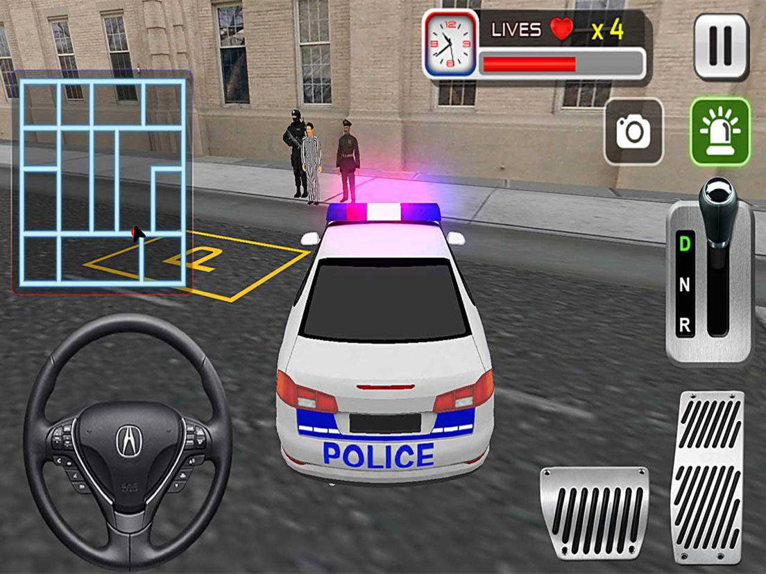 3D politie auto Drijven Simulator Spelletjes - App iPhone, en iPod touch AppWereld