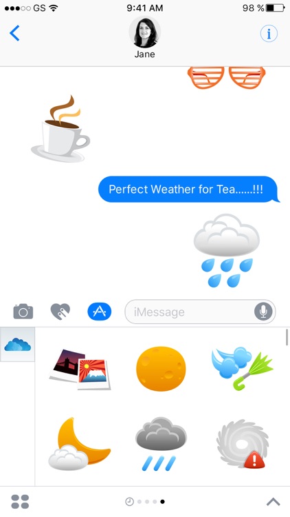 Weathermoji - Stickers For iMessage