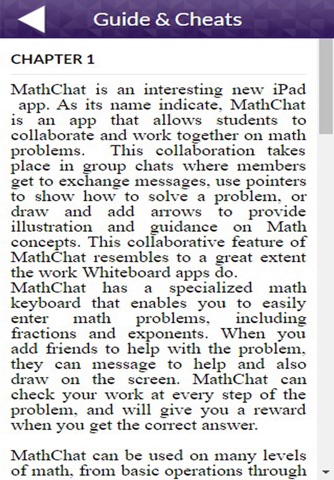 App Guide for MathChat screenshot 2