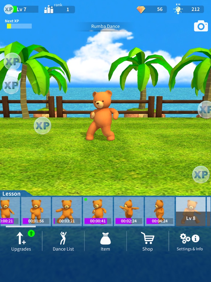 Dancing Teddy Bear 3D growing pet idle game