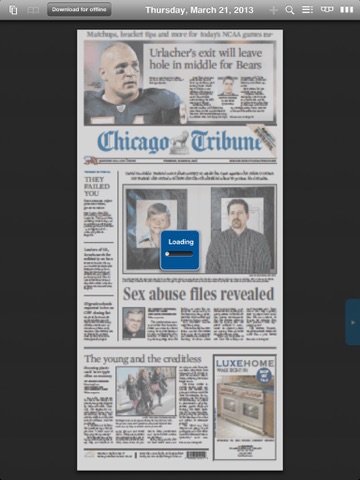 Chicago Tribune -- Digital Edition for iPad screenshot 2