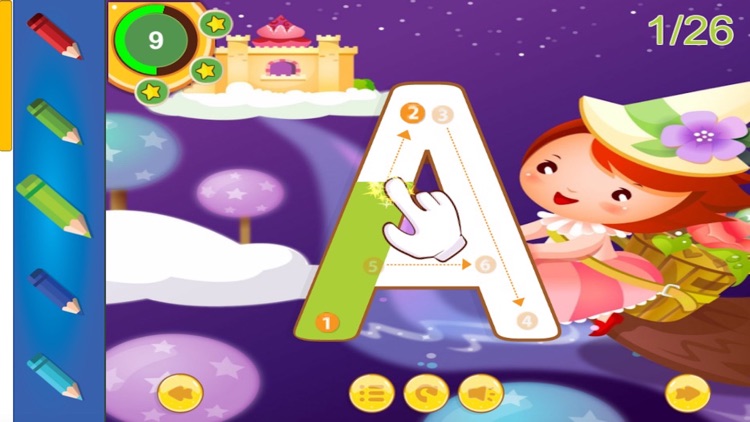 ABC English alphabet tracing decals family game