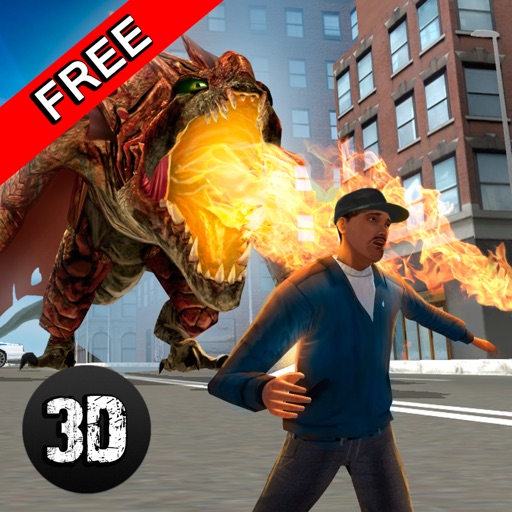 Monster Dragon City Rampage 3D Free Icon