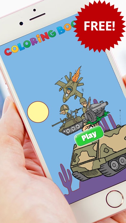 Army War Coloring Book Free For Kids and Toddlers