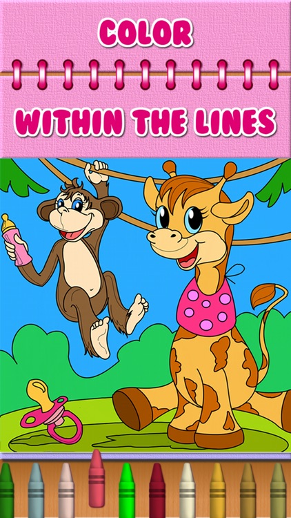 Animal Zoo Coloring Book for Kids and Preschool Toddler