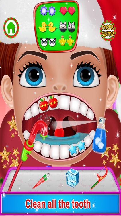 Christmas Dentist Mania - Free Kids Doctor game screenshot-4