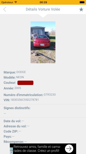 Voiture Volée