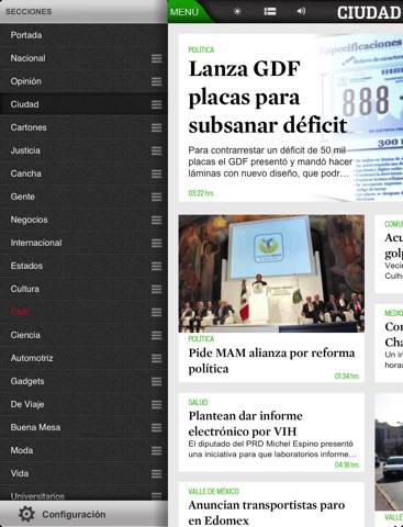 REFORMA (en línea +impreso) screenshot 2