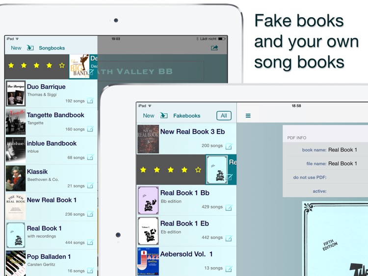 Calypso Score - sheet music & fake book organizer