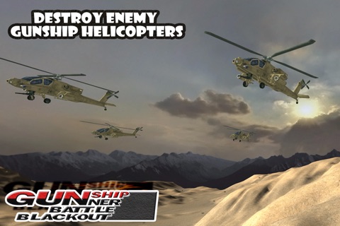 Gunship Gunner Battle BlackOut : Desert Warfare screenshot 3