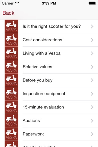 Vespa Scooters screenshot 2