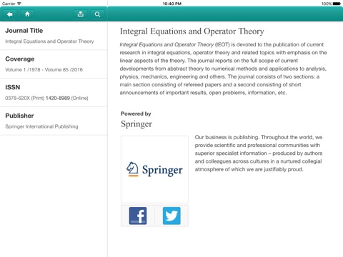 Integral Eqs and Operator Theory screenshot 2