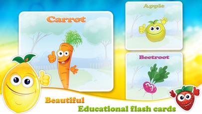 How to cancel & delete Veggies & Fruits: kids educational games - English from iphone & ipad 2