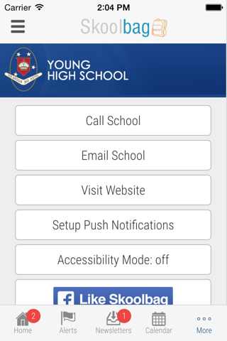 Young High School - Skoolbag screenshot 4