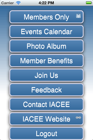 IACEE Website Mobile App screenshot 2