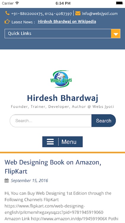 Hirdesh Bhardwaj - Trainer, Developer, Author