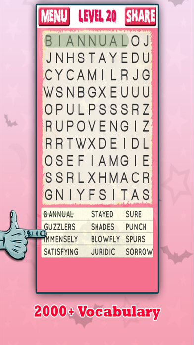 Halloween Word Search Game screenshot 4