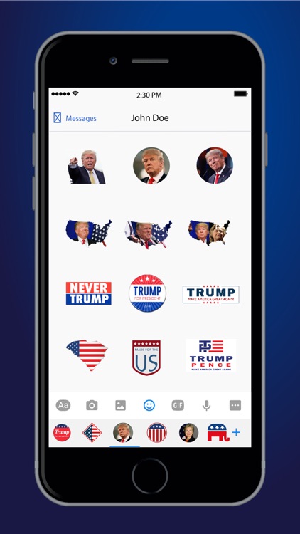 Election Emoji Keyboard - US 2016 screenshot-3