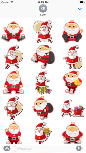 Cheerful Santa Claus for Christmas - Fx Sticker(圖2)-速報App