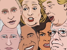 Celebmoji Politics Stickers–Trump, Clinton, Obama