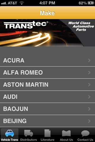 TransTec Transmission-by-Vehicle screenshot 2