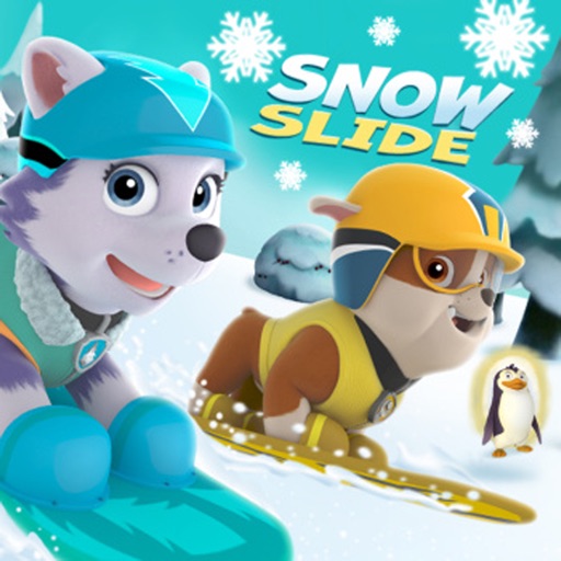 小狗狗滑雪企鹅救援logo