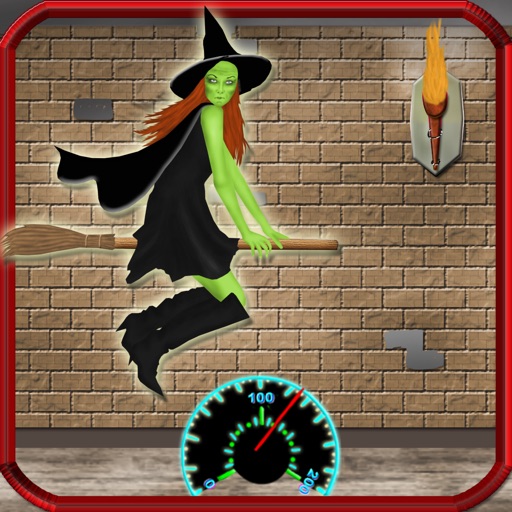 Halloween Witch Flight Icon