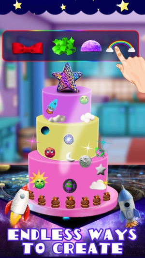 DIY Galaxy Real Cake Maker - Mirror Fondant Decor(圖3)-速報App