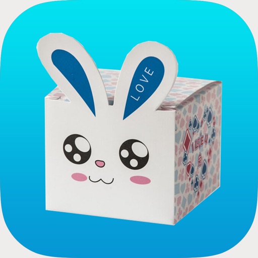 Funny Box Bunny Emoji Sticker icon