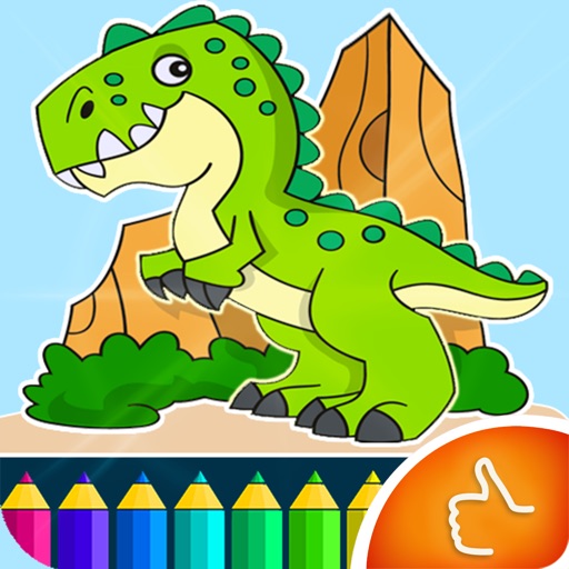 Dino Coloring Game for Adults - Free for Kid iOS App