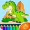 Dino Coloring Game for Adults - Free for Kid