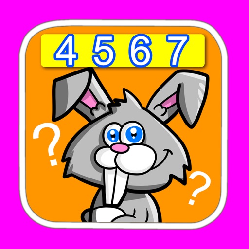 Preschool Math Kids Learning Rabbit Version