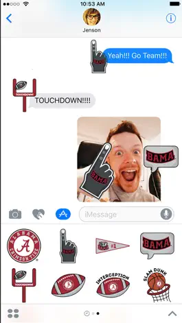 Game screenshot Alabama Crimson Tide Stickers for iMessage mod apk