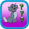 Cute cat trainer matching childrens preschool toddler : Educational training and match learning games for boys and girls for free