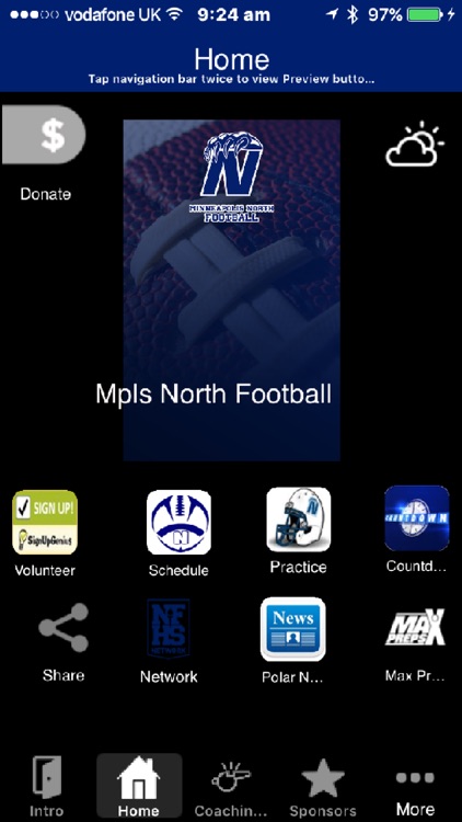 Minneapolis North Football App.