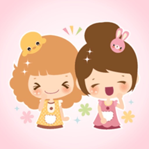 Cute Sisters > Funny Stickers icon