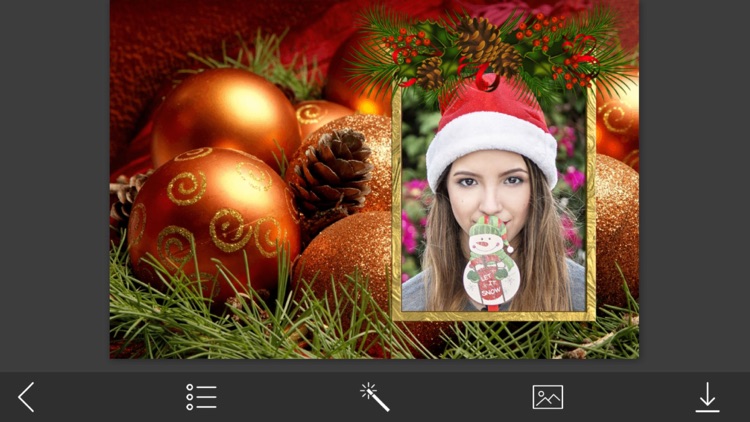 Holly Jolly Christmas HD Frame - Fx editor