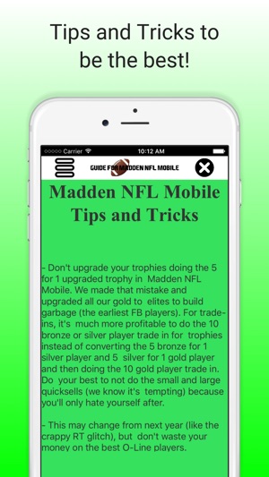 Guide for Madden NFL Mobile 2016(圖2)-速報App