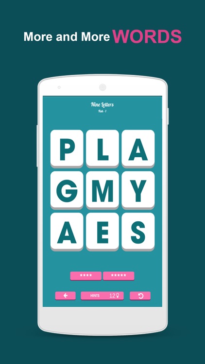 Nine Letters - A Word Puzzle Game Find the Hidden Words screenshot-3