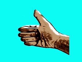 Hand gestures in awesome cell shading style