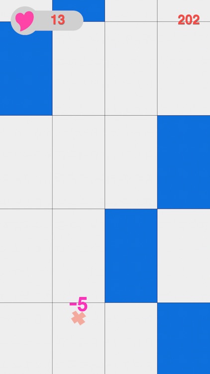 White pieces - Bowmasters do not tap on the white pieces or piano tiles