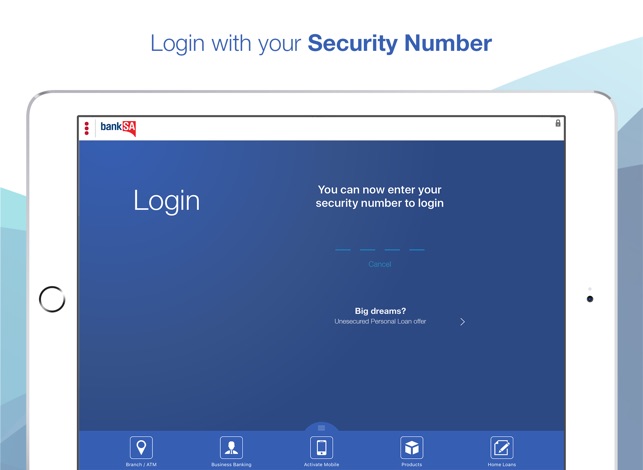 BankSA Banking for iPad