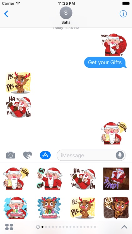 Santa Claus Stickers Pack