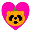 Panda in Halloween - cute sticker