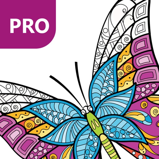 Butterfly Coloring Pages for Adults PRO iOS App