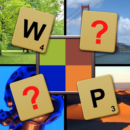 What`s Pixelated? word picture guessing puzzle icon